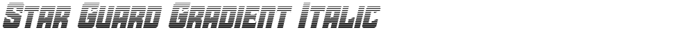 Star Guard Gradient Italic
