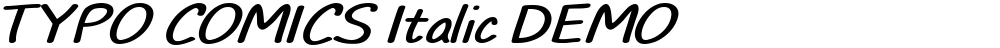 TYPO COMICS Italic DEMO