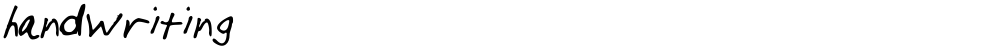handwriting