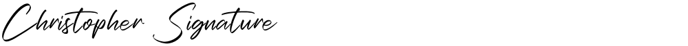 Christopher Signature