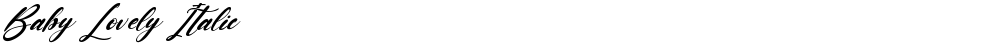 Baby Lovely Italic