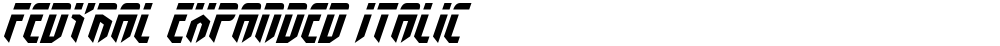 Fedyral Expanded Italic