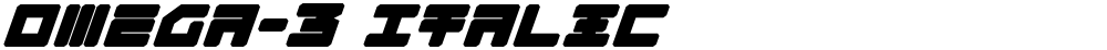 Omega-3 Italic