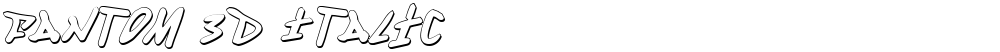 Fantom 3D Italic