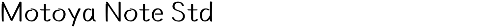 Motoya Note Std