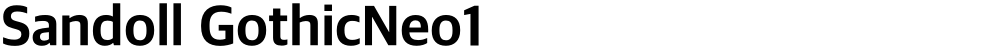 Sandoll GothicNeo1