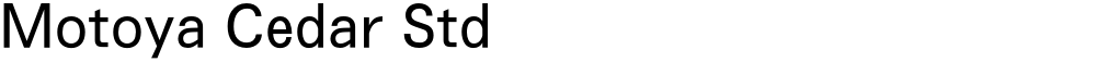 Motoya Cedar Std