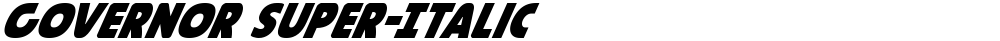 Governor Super-Italic