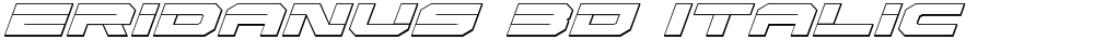 Eridanus 3D Italic