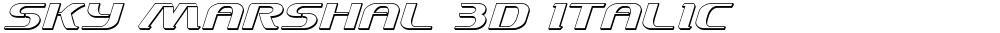 Sky Marshal 3D Italic