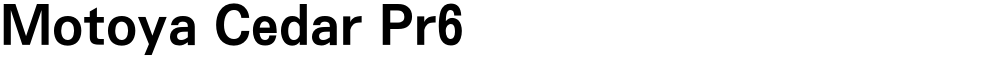Motoya Cedar Pr6