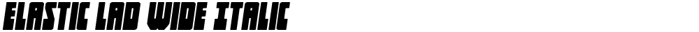 Elastic Lad Wide Italic