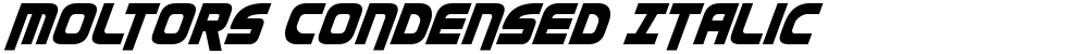 Moltors Condensed Italic