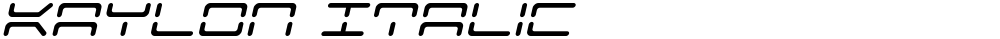 Kaylon Italic