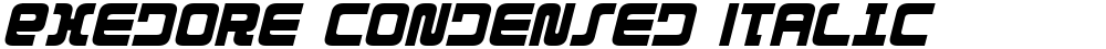 Exedore Condensed Italic