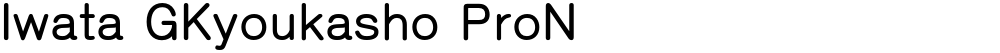 Iwata GKyoukasho ProN