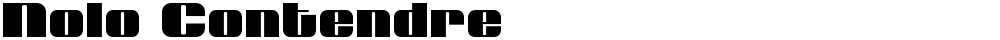 Nolo Contendre