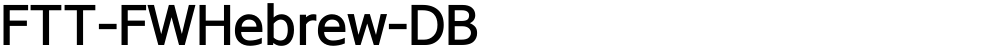 FTT-FWHebrew-DB