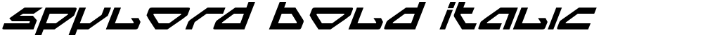 Spylord Bold Italic