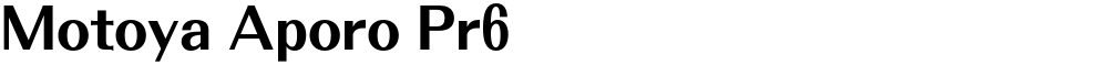 Motoya Aporo Pr6
