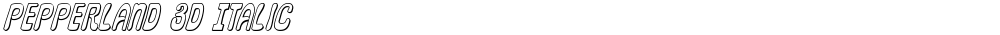 Pepperland 3D Italic
