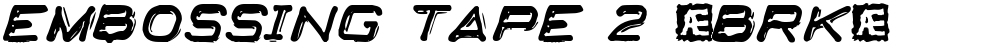 Embossing Tape 2 (BRK)
