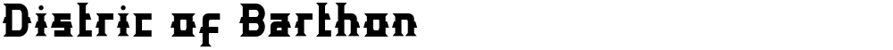 Distric of Barthon