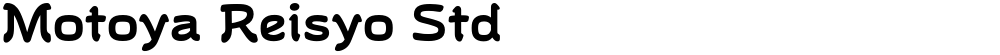 Motoya Reisyo Std