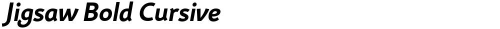 Jigsaw Bold Cursive