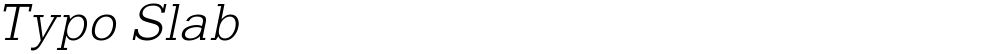 Typo Slab