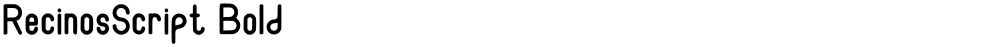 RecinosScript Bold