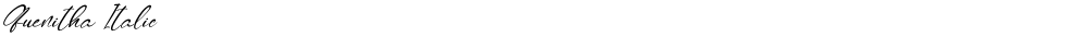 Quenitha Italic