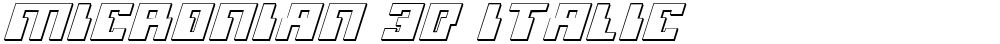 Micronian 3D Italic
