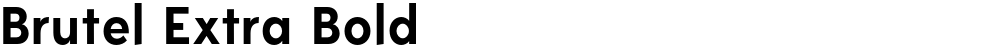 Brutel Extra Bold