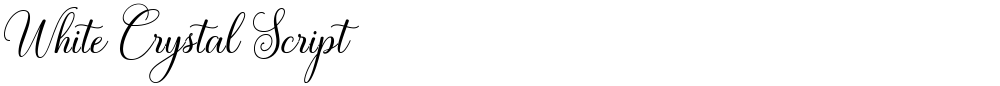 White Crystal Script