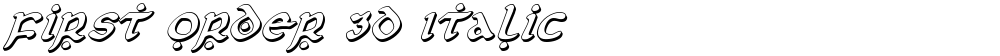 First Order 3D Italic