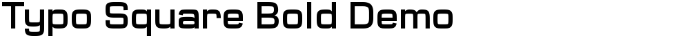 Typo Square Bold Demo