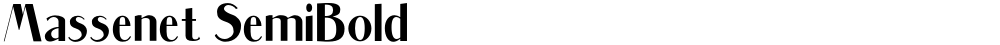 Massenet SemiBold