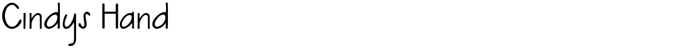Cindys Hand